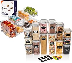 ClearSpace Plastic Pantry Organization and Food Storage Bin – Great Kitchen Organization and Kitchen Storage – Fridge Organizer Bins, Pantry Storage