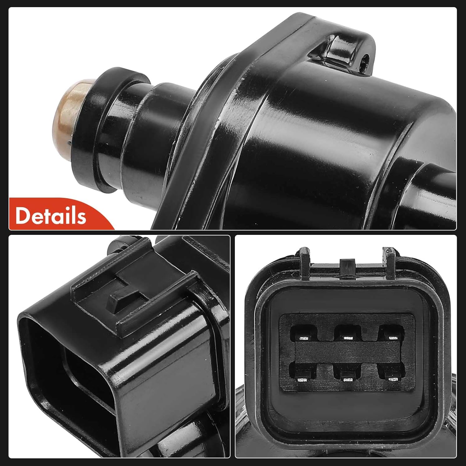 A-Premium Fuel Injection Idle Air Control Valve Compatible with Kia Sorento 2003-2006 & Mitsubishi Diamante 1997-2004, Mirage 1997-2002, Montero 1994-1999, Montero Sport 1997-2003, 1.5L 3.0L 3.5L
