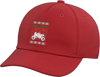 Riding Home for Christmas Bike Ugly Christmas Biker Men Adjustable Baseball Hat