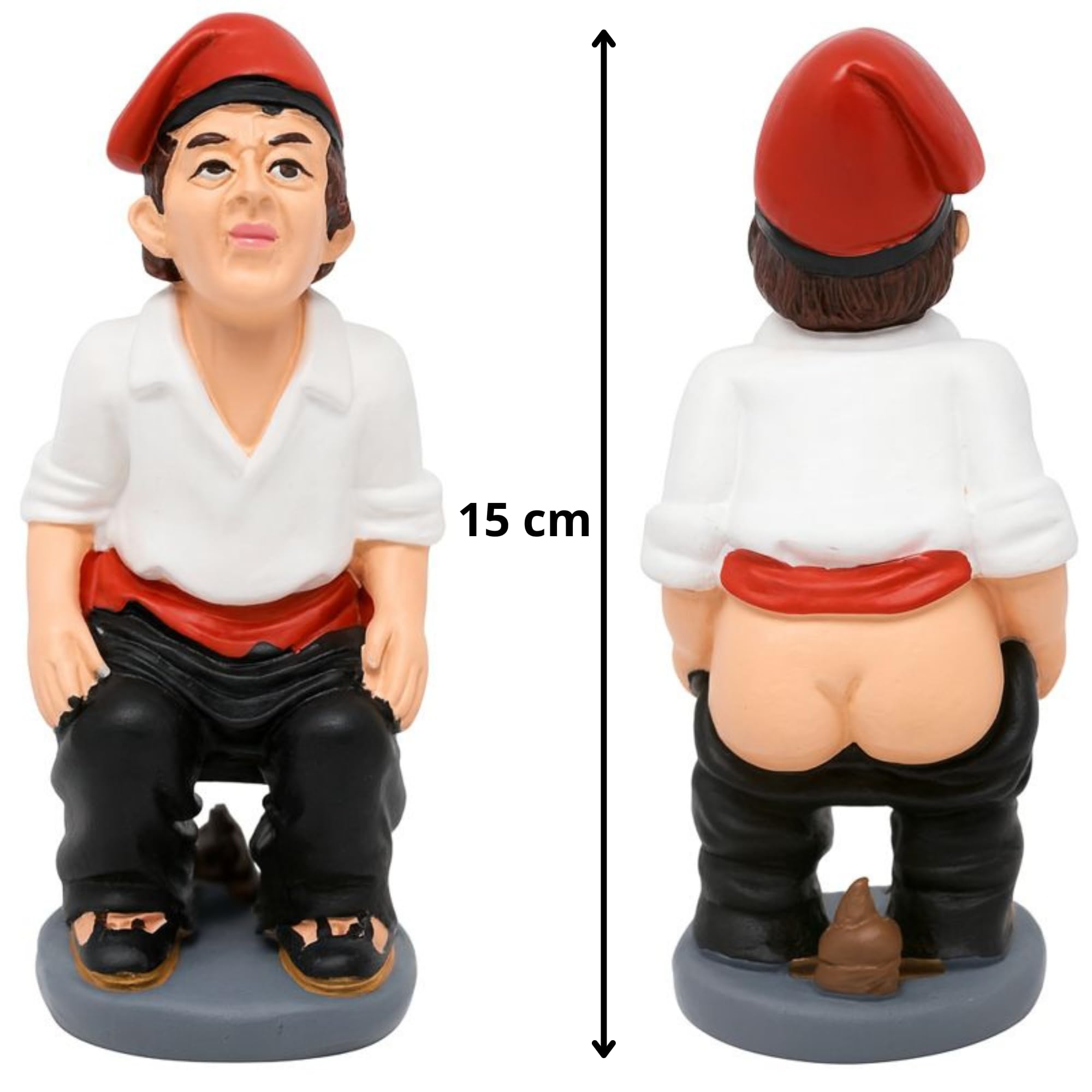 Caganer E Meon Per Presepe – Figurine Divertenti 10 Cm, Originali E Irriverenti Per Il Natale