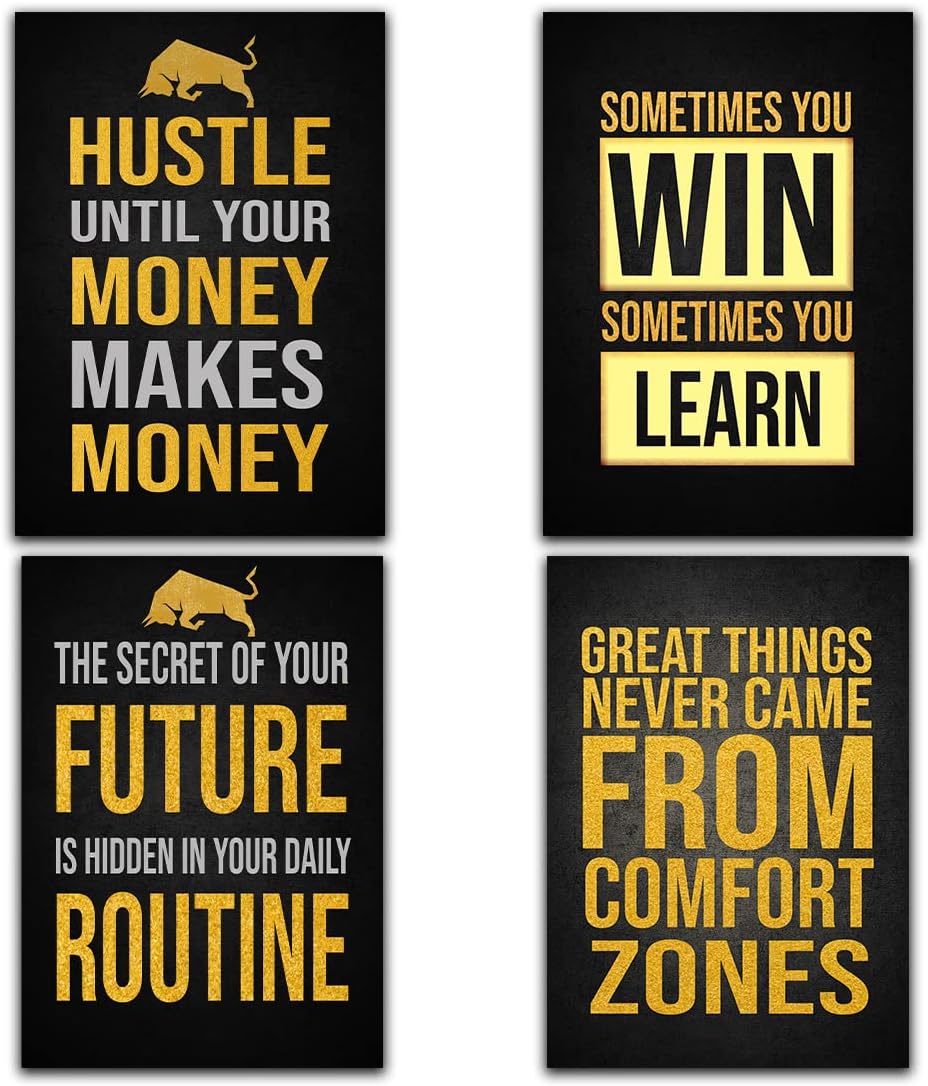 Stockmarket Motivation Poster Trading For Traders Sharemarket Intraday Trading Trade Tradingsetup For Trader Forex Stock Market Stickers Pack Of 4(Multi) - Paper