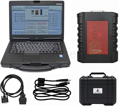 para WeiChai 6-in-1 EOL OBD Calibration Diagnostic Tool Engine Detector for SINOTRUK HOWO SHACMAN Heavy Duty Truck Scanner Tool with Laptop