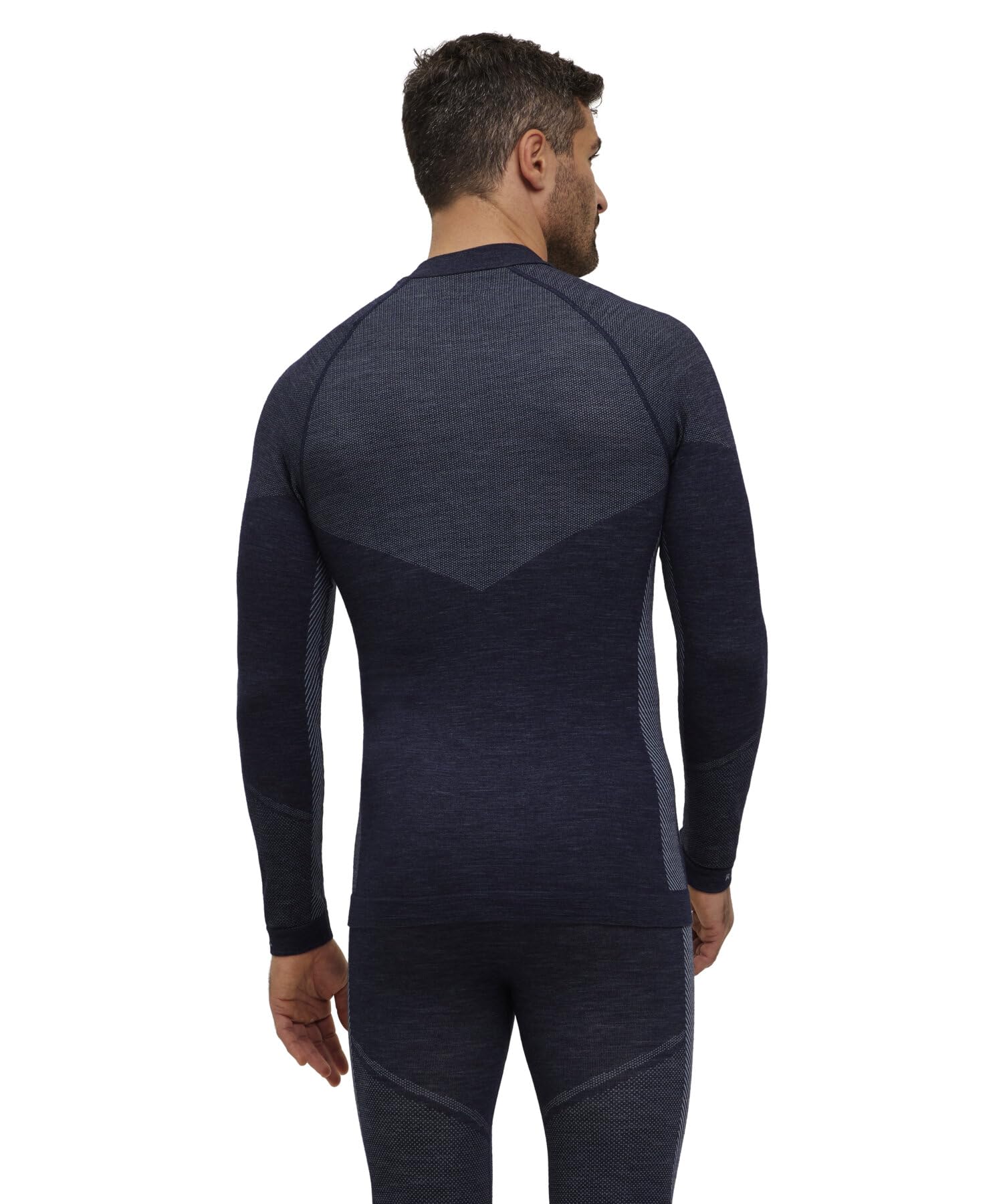 FALKE Uomo Wool-Tech Round Neck Maglia Sportiva Tecnica Manica Lunga Intimo Termico per Clima Freddo e Molto Freddo Traspiranti termoregolanti antiodore sostenibili Lana Filo Funzionale 1 Pezzo | in lana merino per temperature da fredde a molto fredde