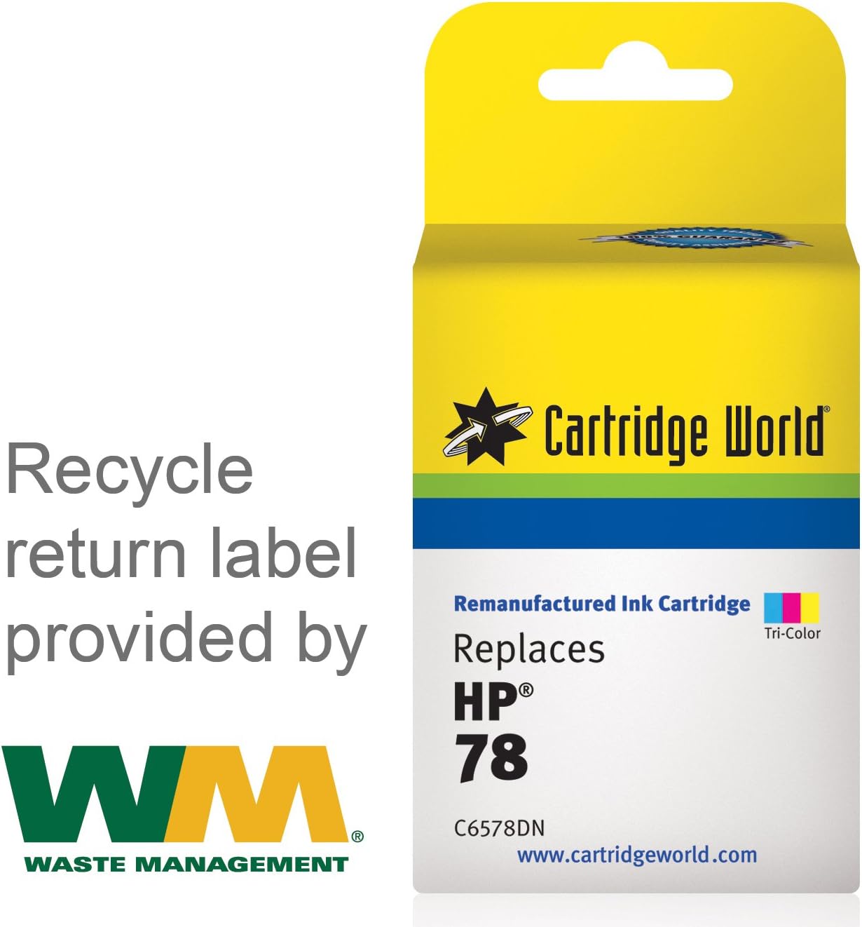 Remanufactured Ink Cartridge Replacement for HP 78 (Tri-Color)