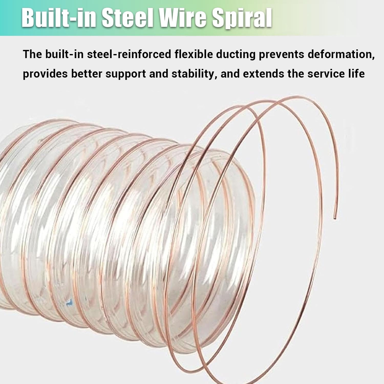 Manguera De Recolección De Polvo De PVC Transparente En Espiral