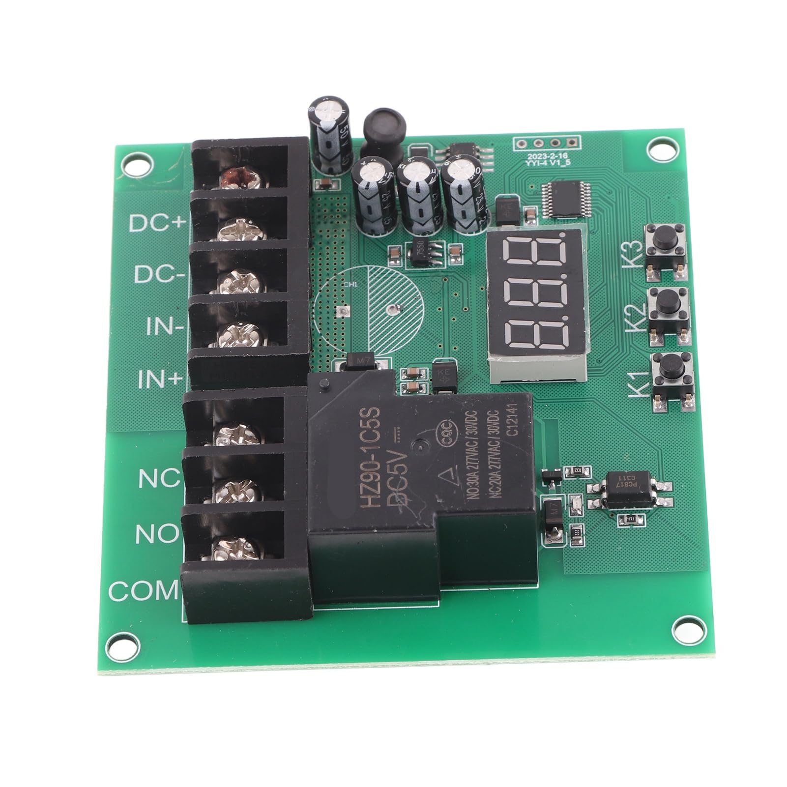 Module de Détection de Courant Continu 7-30V 0-30A, Module de Relais de Protection contre les Surintensités, Accessoire Multifonctionnel pour un Usage Domestique