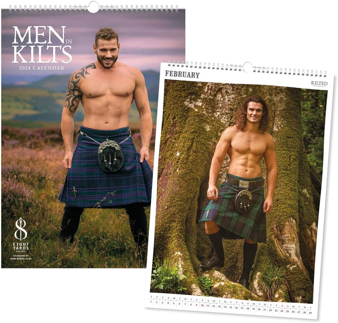 Amazon.com: Generic Men in Kilts Calendar 2024 A3 : Office Products