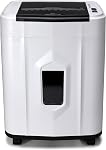 Aurora Professional Grade 120-Sheet Auto Feed Micro-Cut Paper and Credit Card Shredder with 5 Gallon Pullout Basket / 30 Minutes/Security Level P-4 (White/Black)