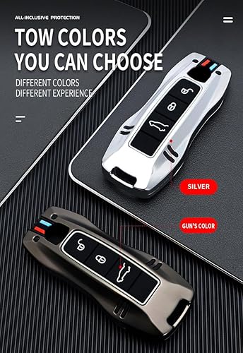 Miniatura 6 de ontto Funda para llavero con llavero para Porsche 2020 en adelante, funda de protección de 360 grados para 911 carrera