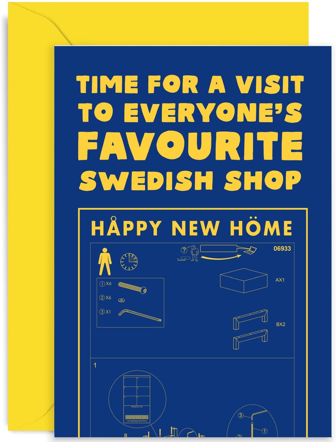 Old English Co. Funny New Home Card for Him Her Hilarious