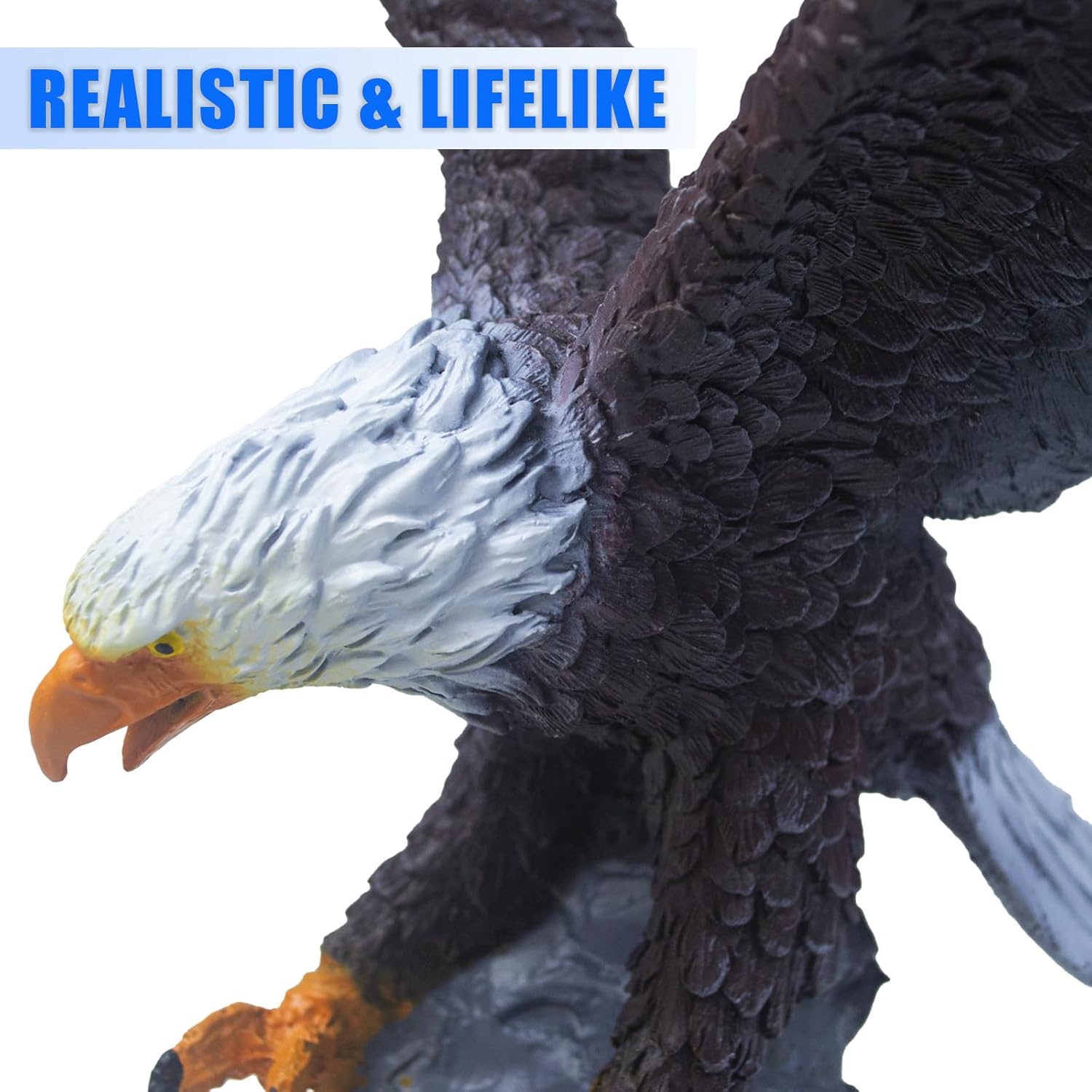Eagle Flag Pole Topper, Eagle for Flagpole Topper, Durable Resin Construction, Flying & Hand-Painted Design, Eagle Ornament for Showcasing Your Pride and Patriotism