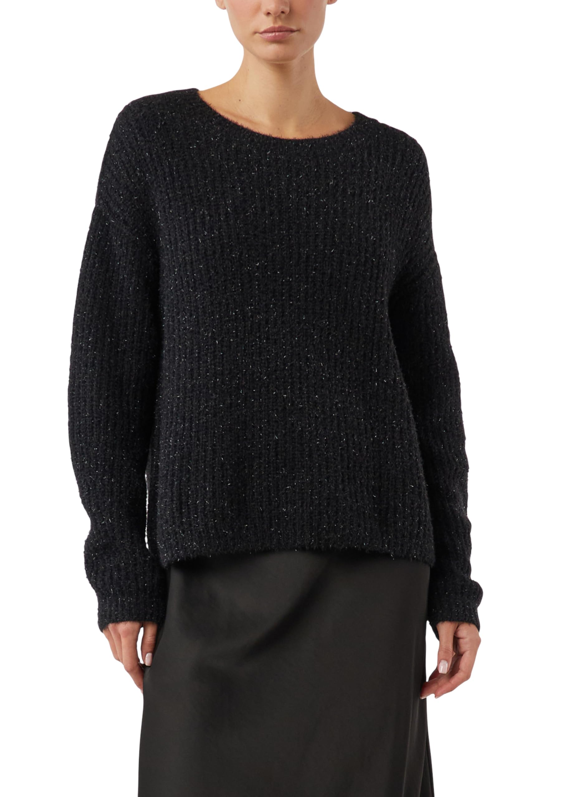 Comma Pullover im Relaxed Fit mit Glitzergarn