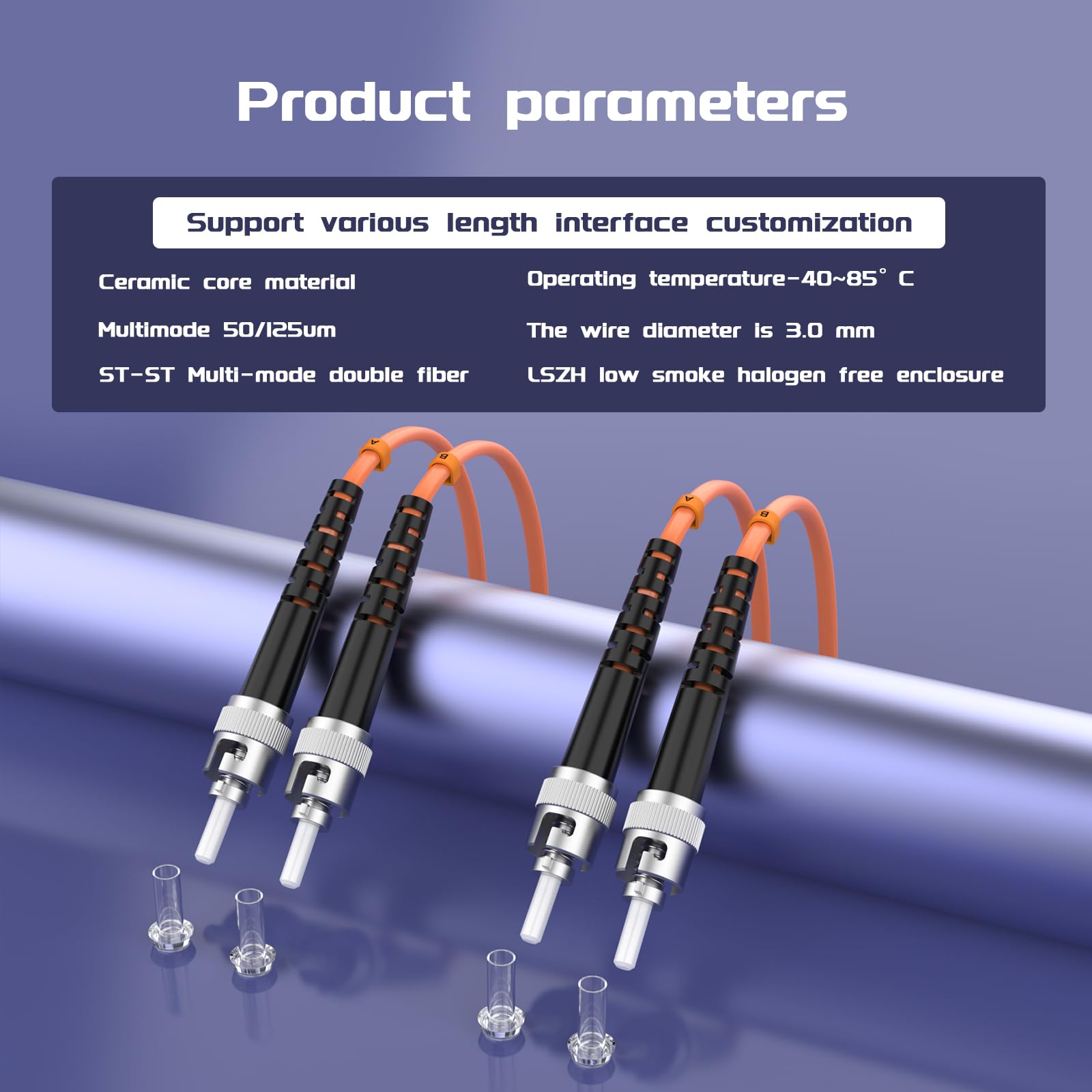 Snapklik.com : 6Meters 20ft ST/UPC-ST/UPC Multi-Mode Fiber Optic Cable ...