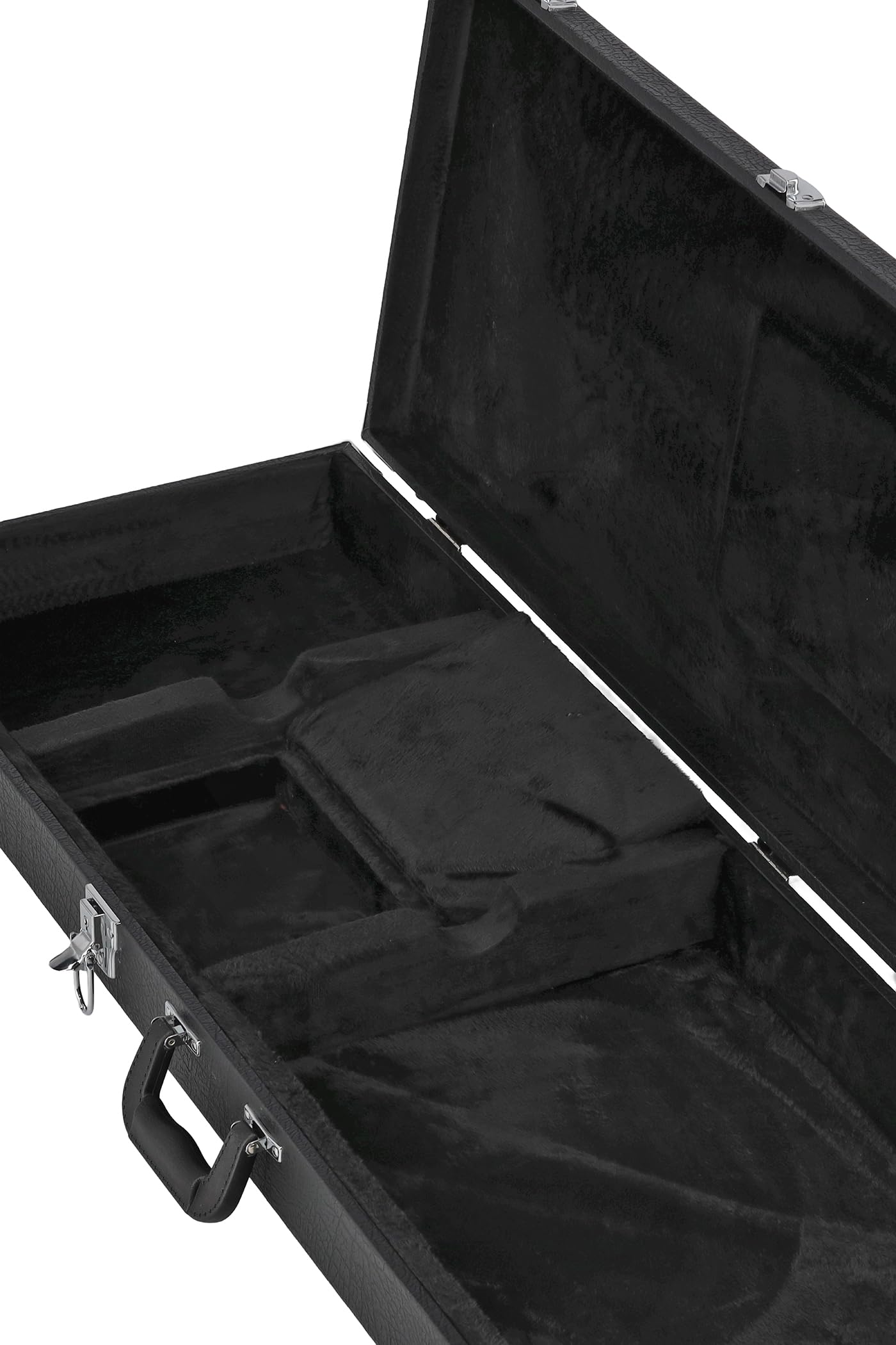 GEWA étui en bois avec revêtement en plastique noir, étui pour guitare électrique universel