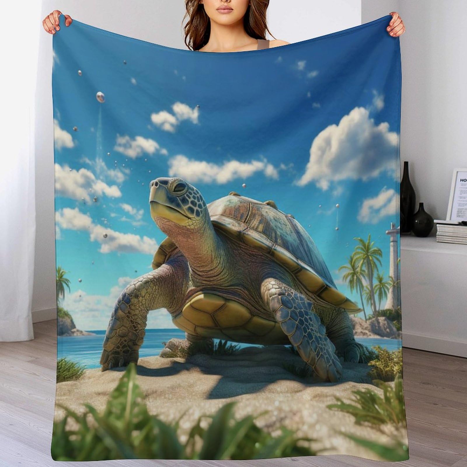 Couverture Tortues de mer en flannel : un nid de douceur pour réchauffer vos moments en famille
