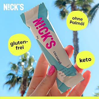 N!CK'S Keto Bar Coconut Chocolate Coconut Snacks 15 x 40 g