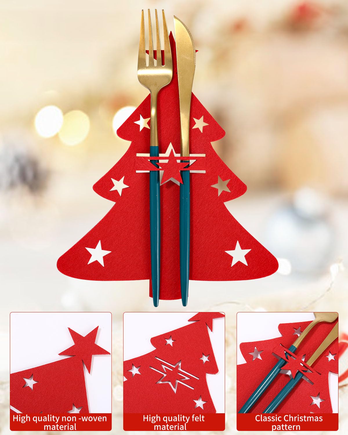 B 12 stuks kerstbestekzakjes, kerstboombestekhouders, Kerstbestek Houder, 12-delige Kerstman, bestek tas, kersttafel decor, kersttafel decor, tafel decor bestek tassen, versier verschillende kerstrekwisieten B 12 stuks kerstbestekzakjes, kerstboombestekhouders, Kerstbestek Houder, 12-delige Kerstman, bestek tas, kersttafel decor, kersttafel decor, tafel decor bestek tassen, versier verschillende kerstrekwisieten