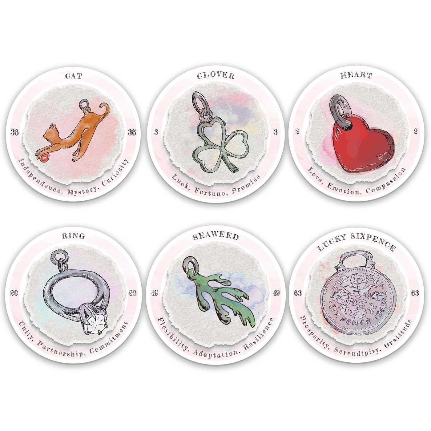 Wisdom of Charms Oracle Deck: Intuitive Connection and Symbolic Insight (66 Full-Color Cards and 164-Page Full-Color Guidebook)
