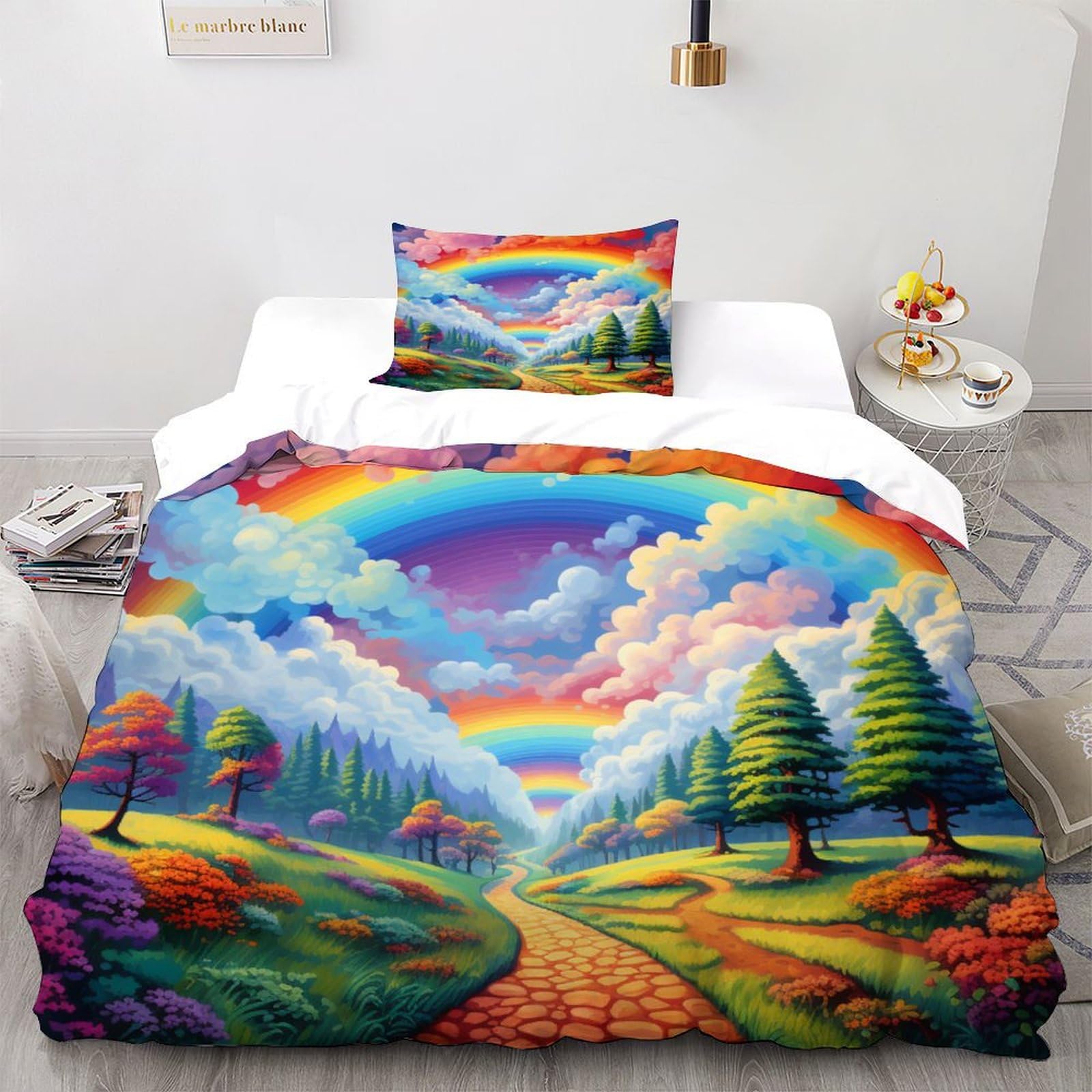 Housse de couette adulte et enfant lit simple microfibre douce