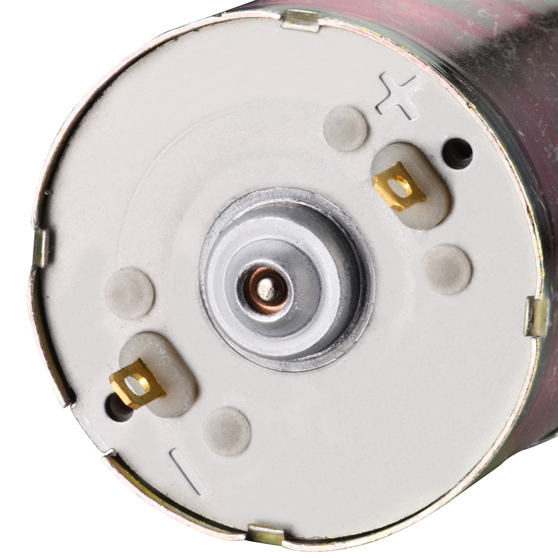 Close-up of motor electrical terminals