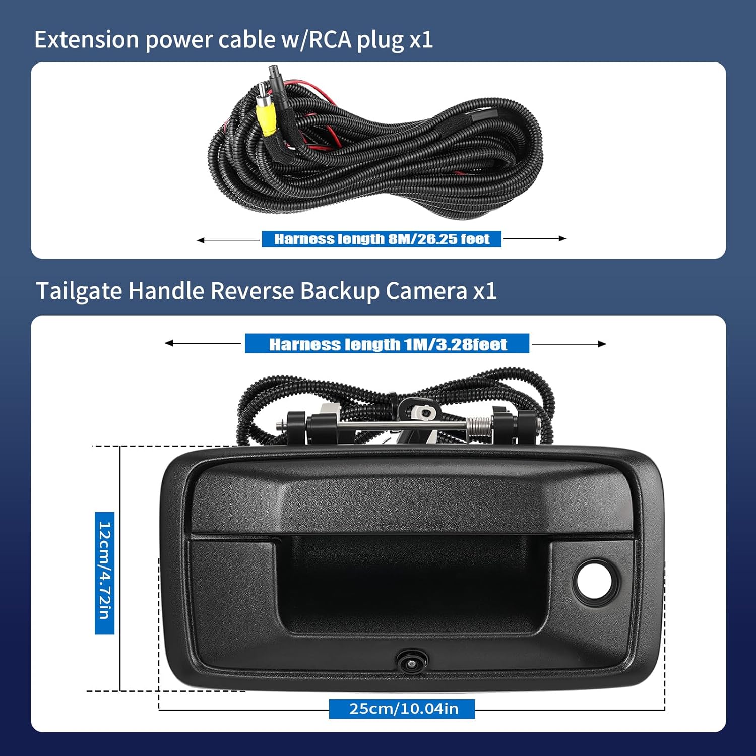 Tailgate Handle Backup Camera Fit for 2014-2018 Chevrolet Silverado,Fit for 2015-2018 GMC Sierra 2500HD 3500HD,Tailgate Reversing Rear View Park Assist Camera 170° Wide Angle,Replaces 23448681