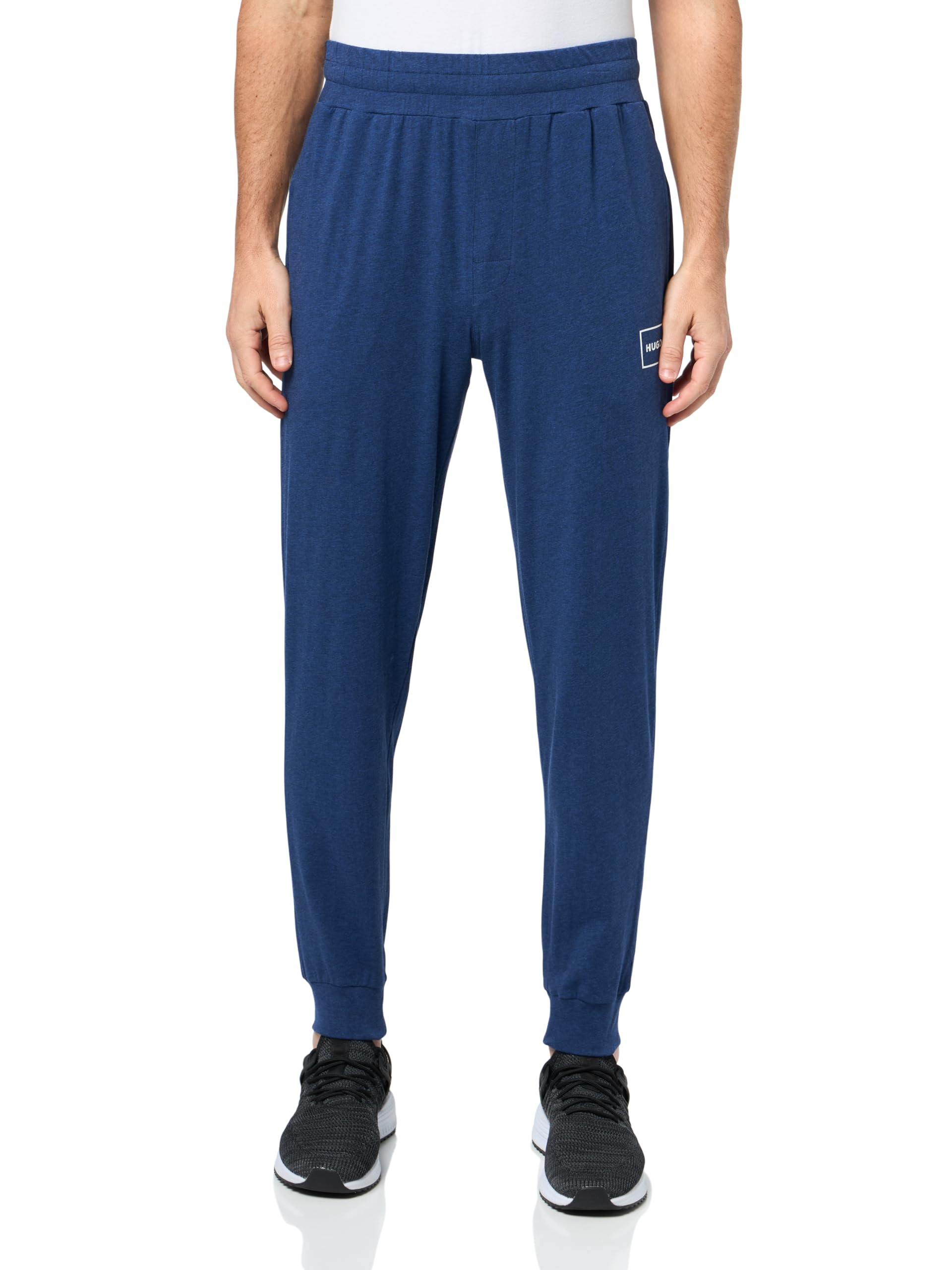 Hugo Men's Logo Outline Sweatpants, Blue Wing, Medium