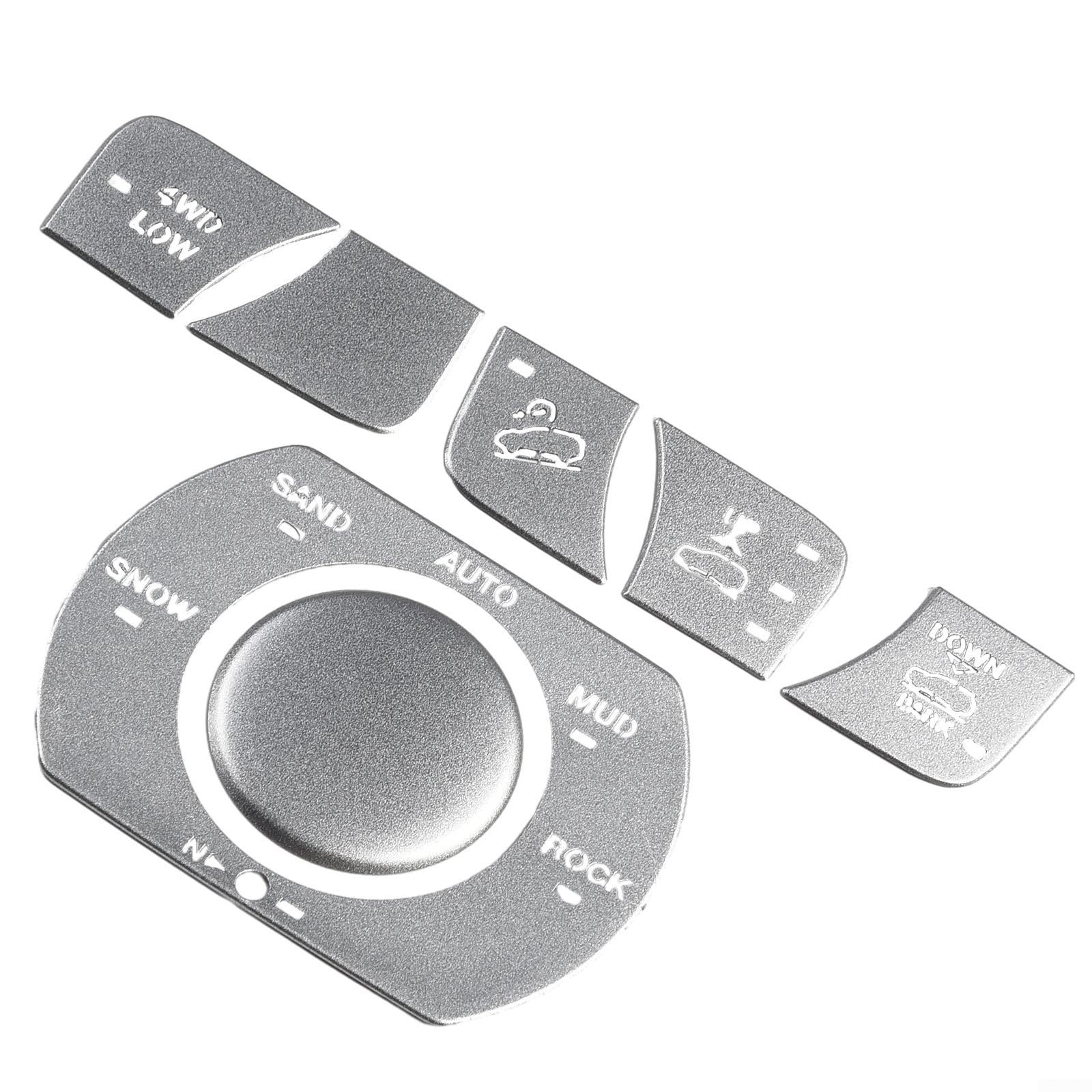 Cubierta botón 4WD plata para Jeep Grand 2016+: elegancia en cada viaje y ruta
