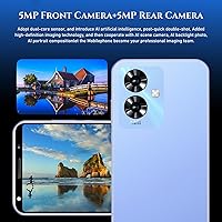 Vista 3 de Note 60 Teléfonos móviles, pantalla HD de 5.0 pulgadas, cámara dual SIM dual, 16 GB de ROM 【Ampliable hasta 128 GB】, batería grande de 3500 mAh