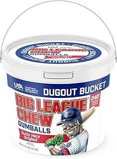 Big League Team Rally Bucket 240 Individually Wrapped Gumballs Net Wt. 50.8 oz