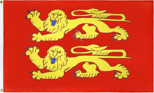 AZ FLAG - Drapeau Basse-Normandie - 90x60 cm - Drapeau Bas-Normand - France 100% Polyester Avec Oeillets Métalliques Intégrés - Pavillon 50 g - 1