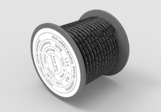 16AWG Silicone Wire, 30KV High Voltage, High Temperature Resistant, Flexible, 32.8ft/10M - Ideal for Industrial, Electronics, and High Voltage Applications (Black)