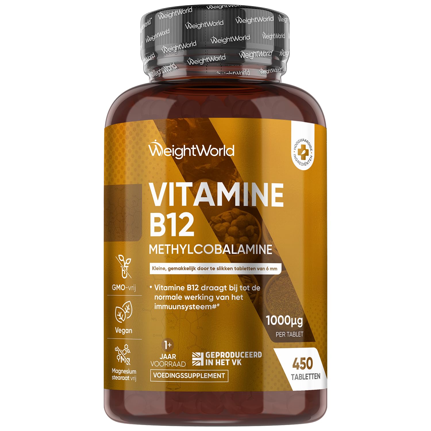 Vitamin B12 Tablets High Strength – 1000mcg Vegan Supplement – 400 Pure Methylcobalamin Tablets