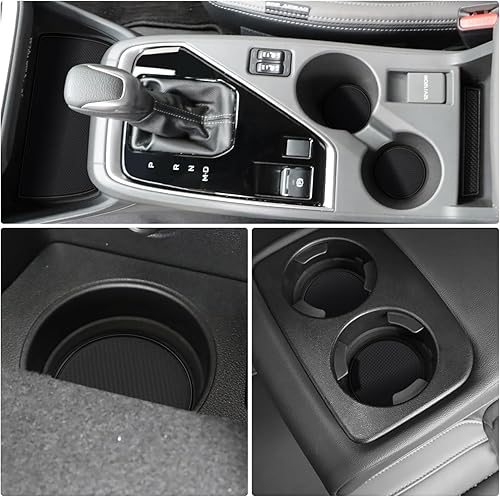 Vista 64 de Auovo Insertos para portavasos compatibles con Subaru Crosstrek Impreza 2024 2025, accesorios de silicona personalizados para portavasos de Rojo