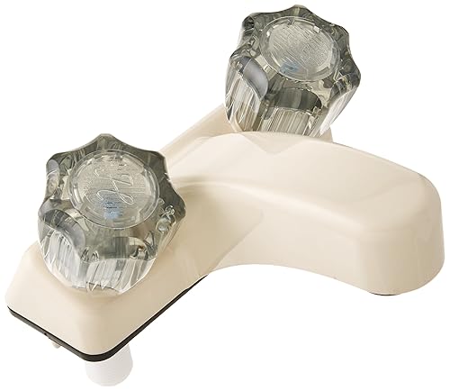 LaSalle Bristol 20377RP21 Utopia Ivory 4" Grifo de lavabo central sin desviador y con manijas de humo