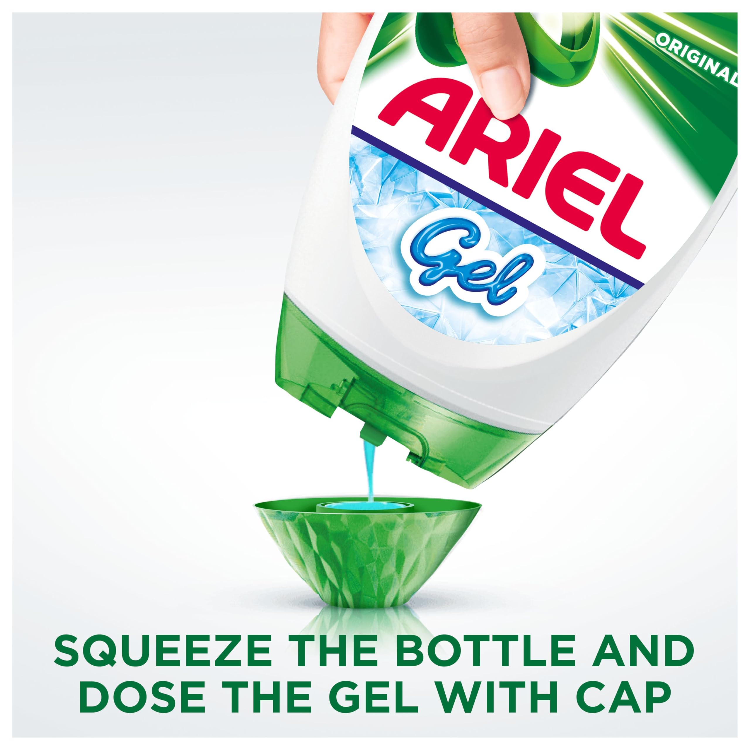 Ariel Washing Liquid Laundry Detergent Gel, 38 Washes, Original