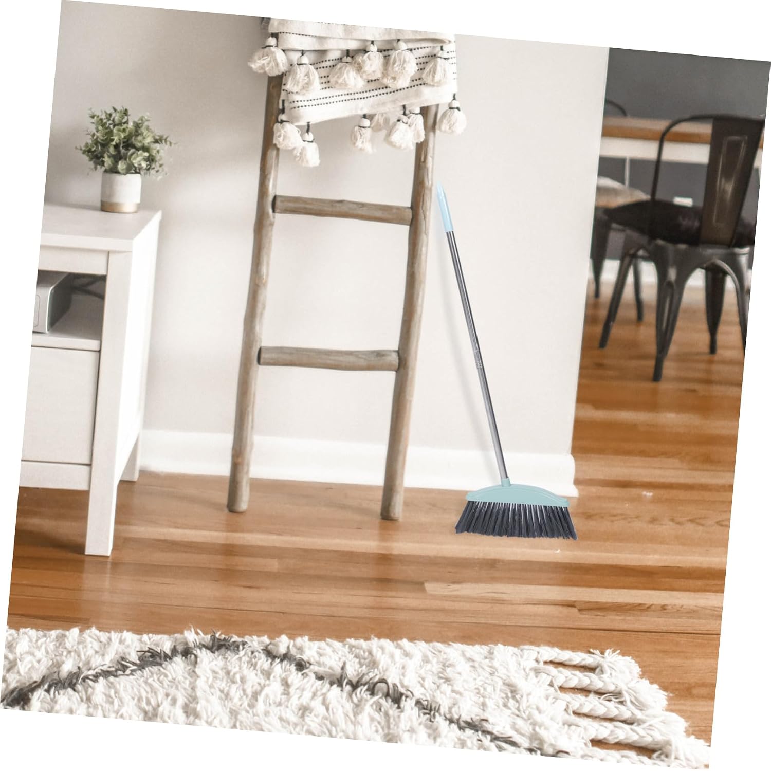 KALLORY Heavy Duty Broom Long Handle Broom Outdoor Indoor Broom Angle Broom Sweeping Brooms Sweeper Floor Cleaning Broom for Garage Patio Garden House Kitchen