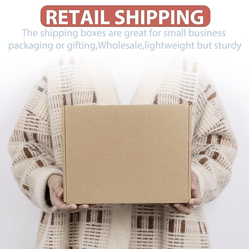 Miniatura 19 de Mat Board Center, cajas blancas de envío de 8 x 6 x 3, pequeña caja de cartón corrugado, correo de negocios, correo de regalos, camiseta, vela