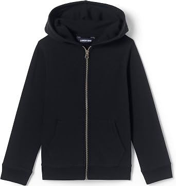 Lands End School Uniform Kids Zip Front Sweatshirt