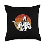 Bug Hunting Rodent Killer Exterminator Gift Retro Vintage Pest Control Bug Killer Exterminator Throw Pillow, 18x18, Multicolor
