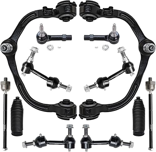 Miniatura 80 de Detroit Axle - Kit de suspensión delantera 2WD para Ford F-150 2004-2005, 2 brazos de control superiores, 2 rótulas inferiores, 2 barras