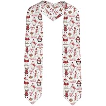 Christmas Santa Claus Print Unisex Adult Graduation Sublimation Plain Graduation Sash Honor Stole Fashion 130cm Long