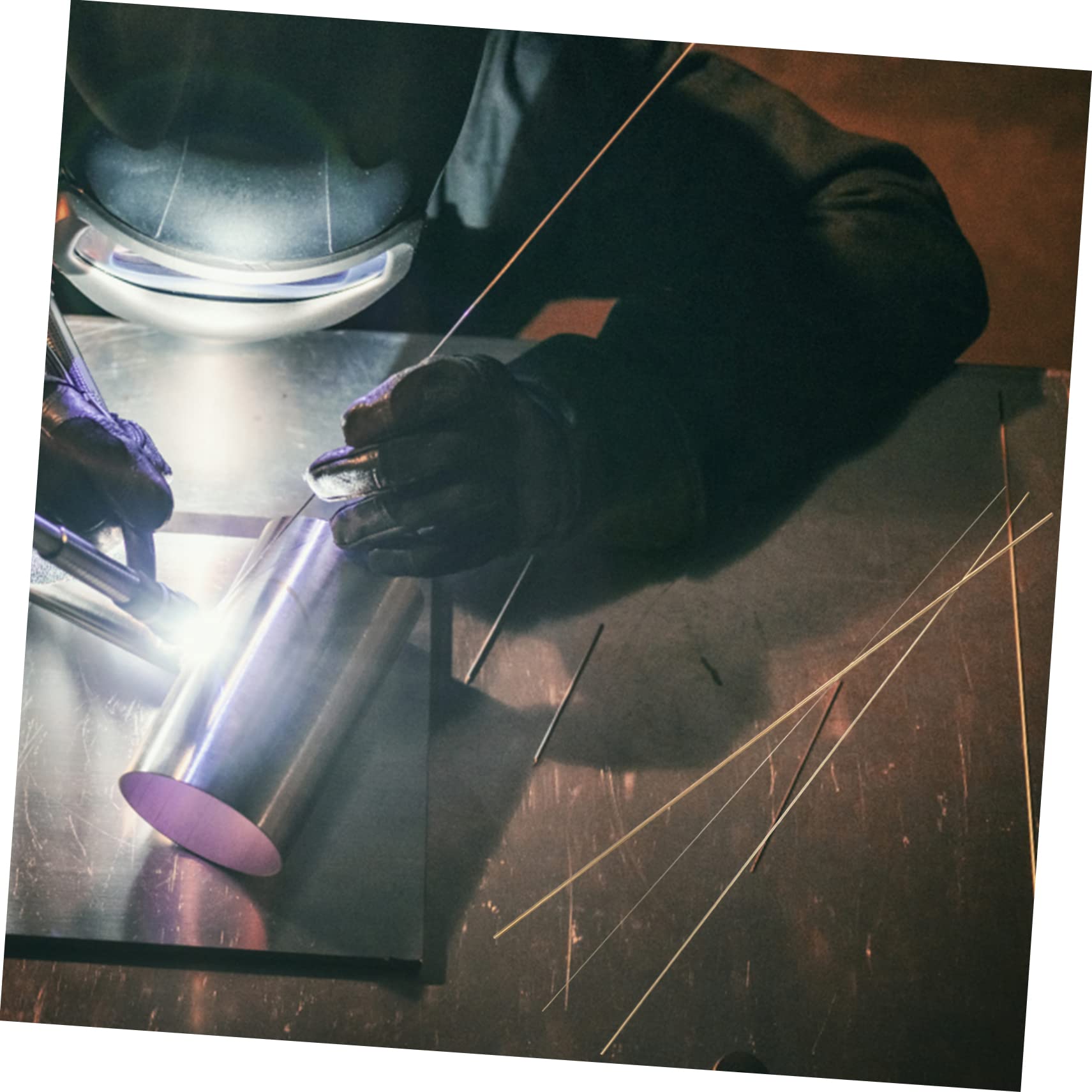 Zerodeko 2 Sätze Messingstäbe Messingrundstäbe Diy Bastelmaterial Leicht Tragbar Einfach Zuzuschneiden Für Projekte 3 Stück * 2