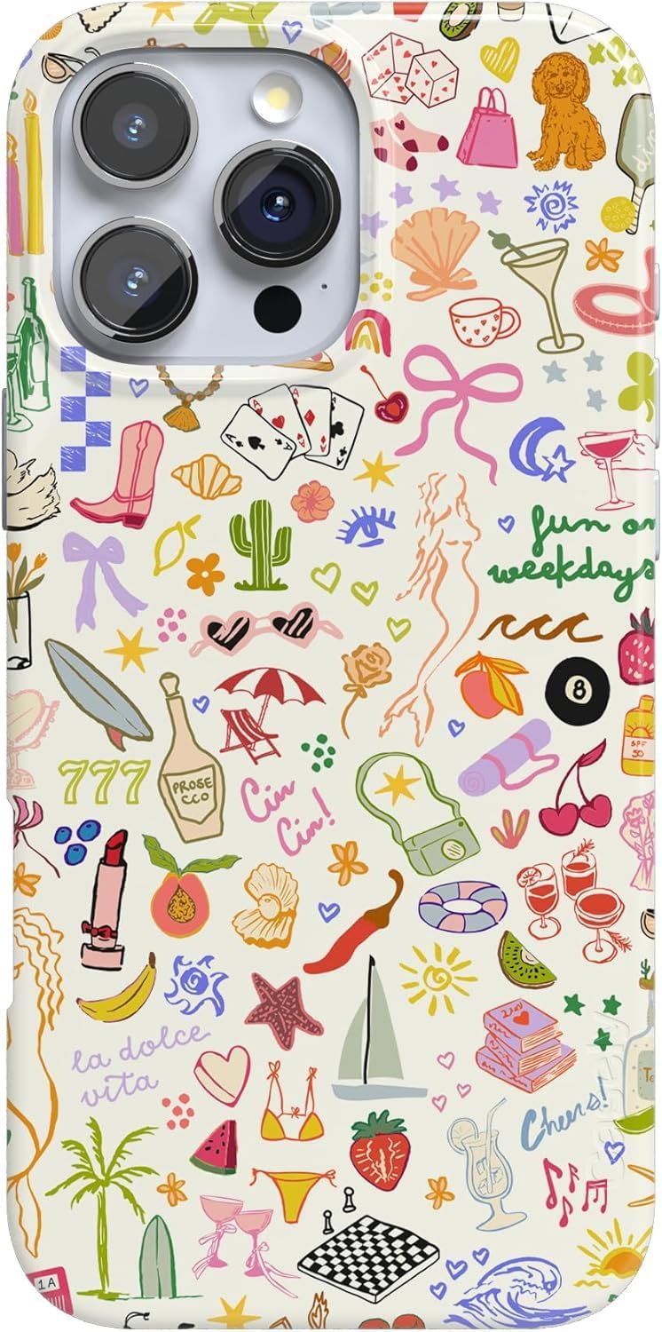 Casely iPhone 16 Pro Max Case | All The Fun Things | Fun on Weekdays | Compatible with MagSafe | Classic Ultra Slim Design