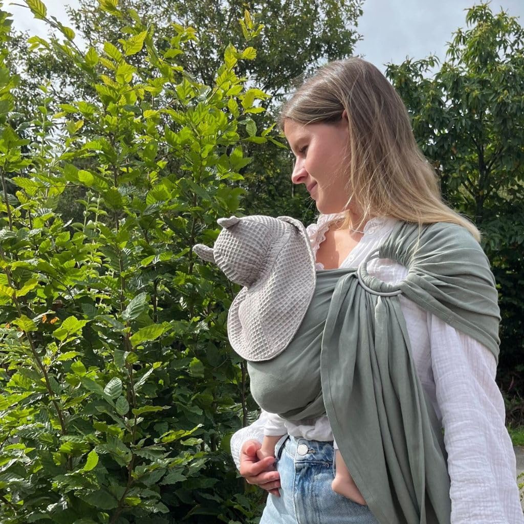 Pack Voyage : Écharpe de Portage Simply sling et Porte-Bébé Guizy Évolutif, Léger et Compact