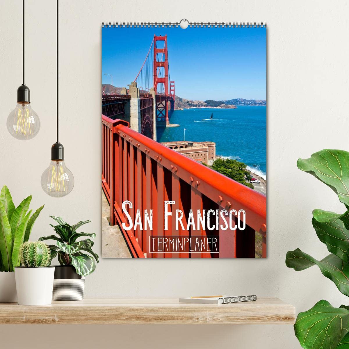 SAN FRANCISCO Terminplaner (Wandkalender 2026 DIN A2 hoch), CALVENDO Monatskalender