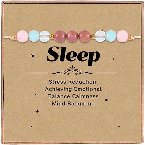 Haoze Get Well Gifts Bracelet for Women Healing Natural Stone Bracelets Anxierty Relief items Gifts Bracelet Good Luck Jewelry Gift