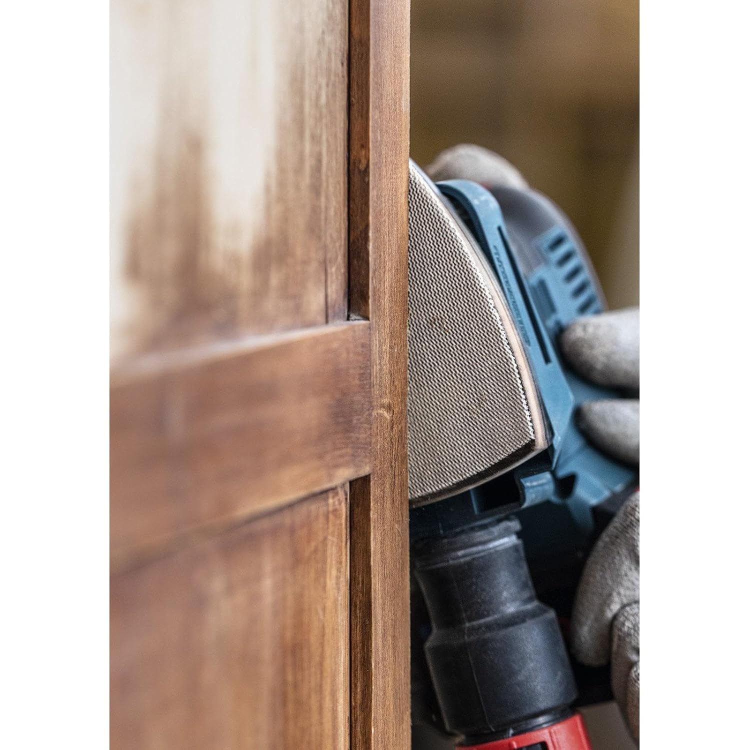 Bosch Professional 10x Expert M480 Sanding Net (for Hardwood, Paint on Wood, 93x186 mm, Grit 100, Accessories Orbital Sander)