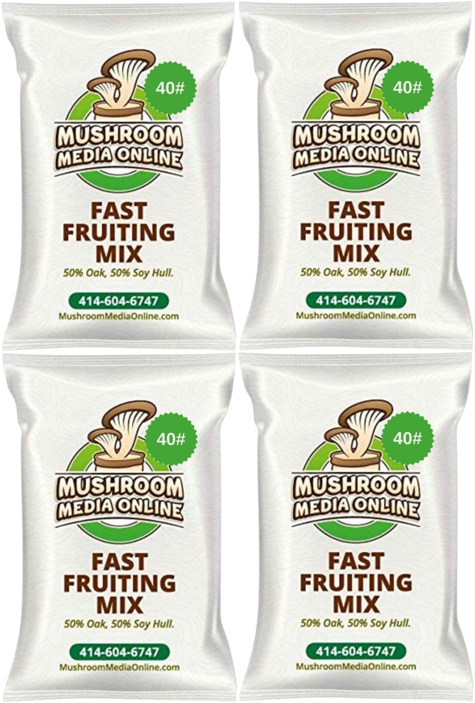 Fast Fruiting Pellets, aka Masters Mix (50% Oak and 50% Soy) - Ideal and Fast-Growing Substrate for Mushroom Cultivation, Oyster Mushrooms, Shiitake, and More (10 Pounds)