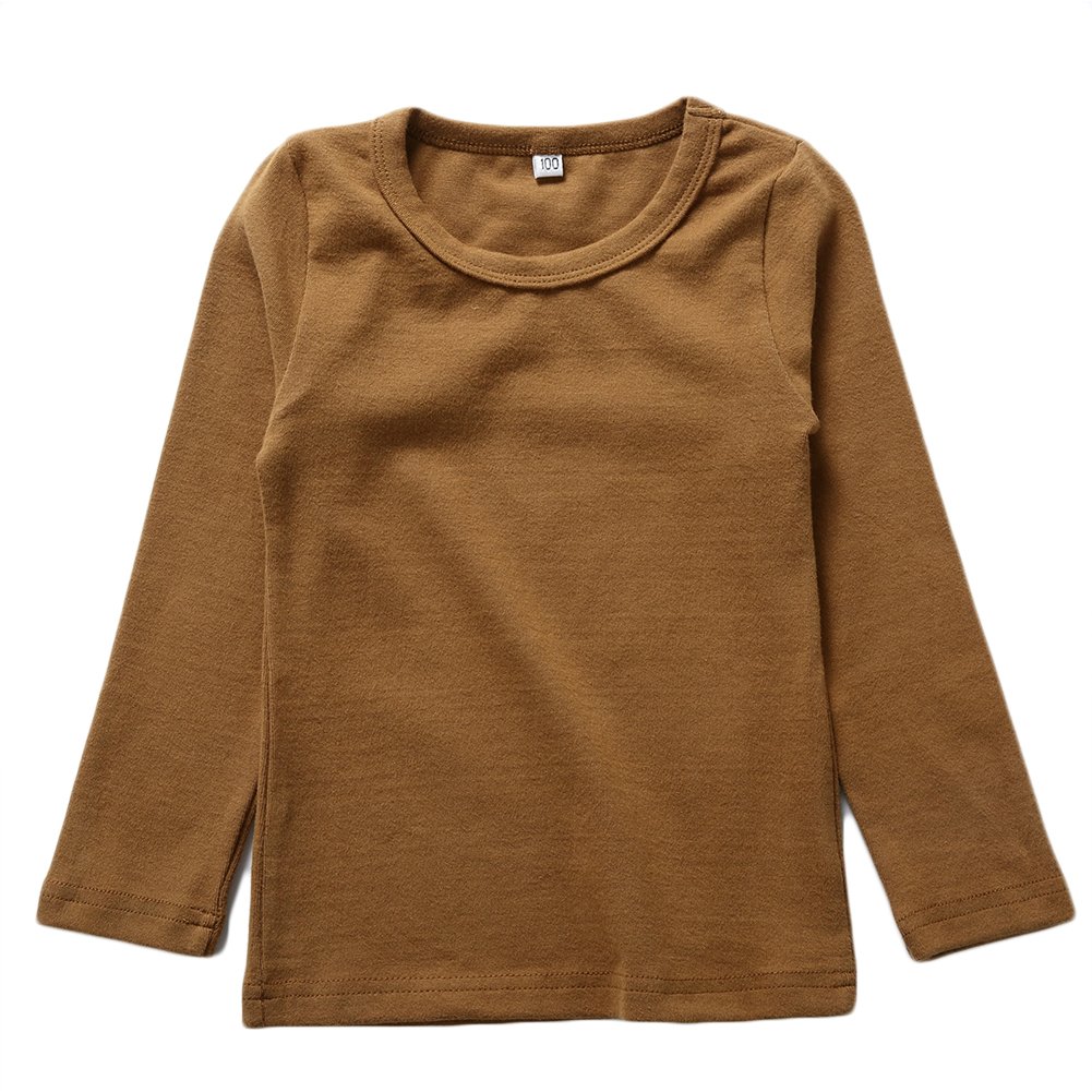 KISBINI Unisex Girls Cotton Long Sleeve T-Shirt Top Tees