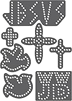 Vista 1 de Rhinestone Genie Religious 014 - Plantilla magnética con diamantes de imitación, color negro